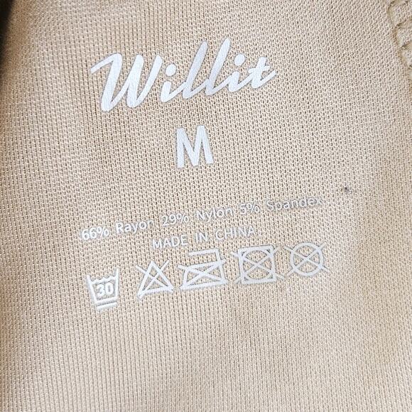 New Willit Women’s Pull-On Bootcut Leg Pants Beige Tan Stretch Office Career Med - Picture 9 of 14